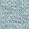 1 Yard Turquoise Blue Indigo and Umber Floral Cotton Sateen Fabric